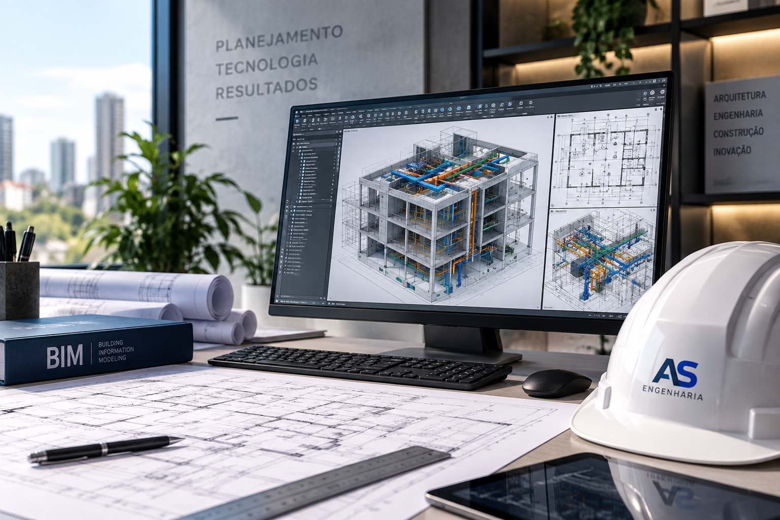 Projeto BIM e modelagem de engenharia